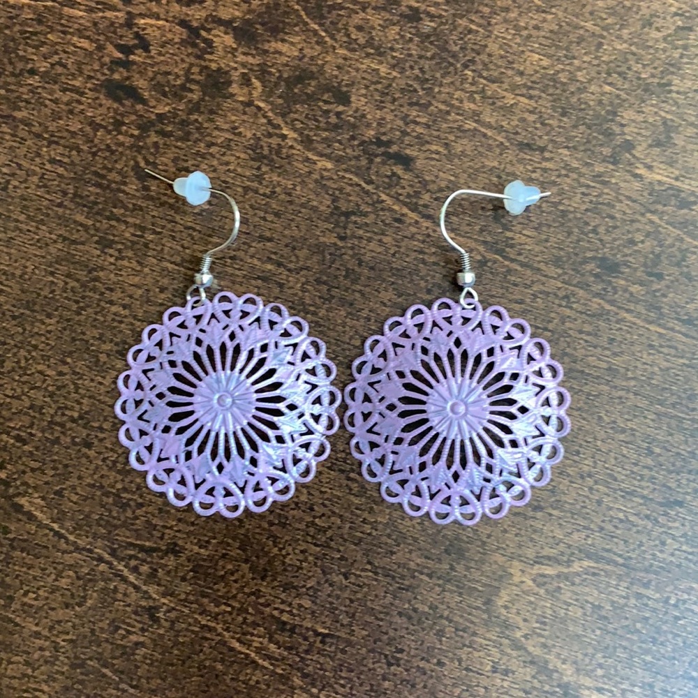 Purple Earrings
